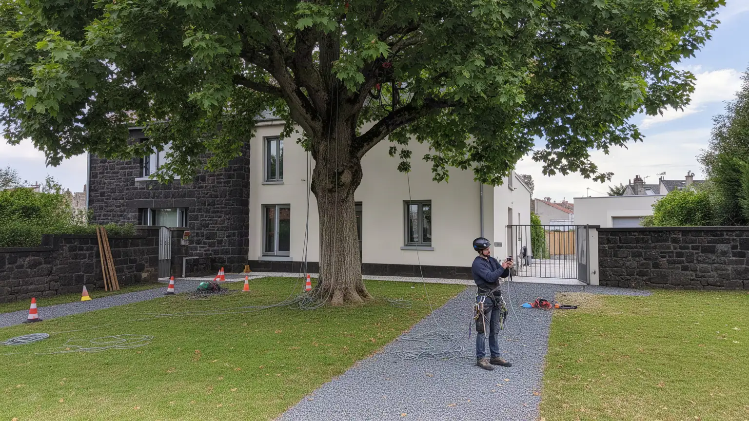 Élagage et abattage à Clermont-Ferrand : arboriste grimpeur